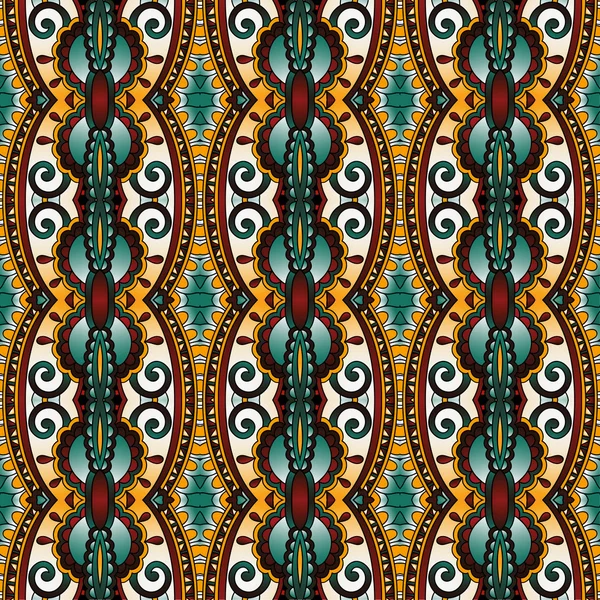 Geometría inconsútil patrón vintage, estilo étnico respaldo ornamental — Archivo Imágenes Vectoriales