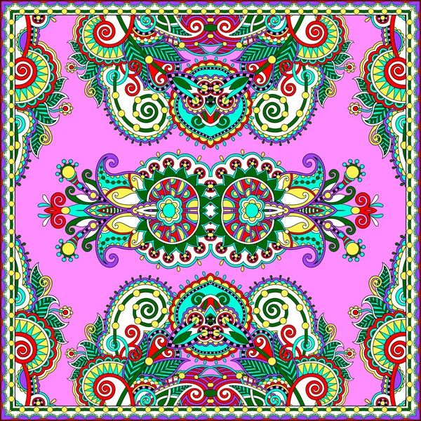 Tradiční dekorativní květinové paisley šátek — Stockový vektor