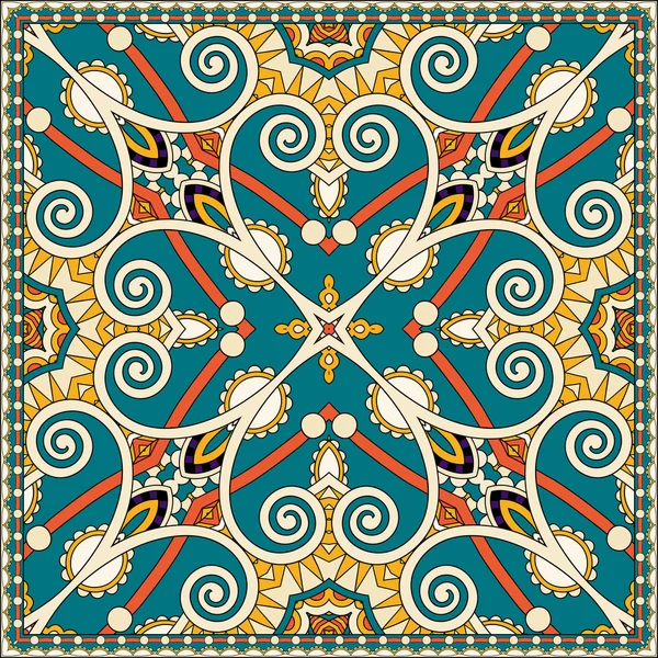 Paisley floral ornemental traditionnel Bandanna — Image vectorielle