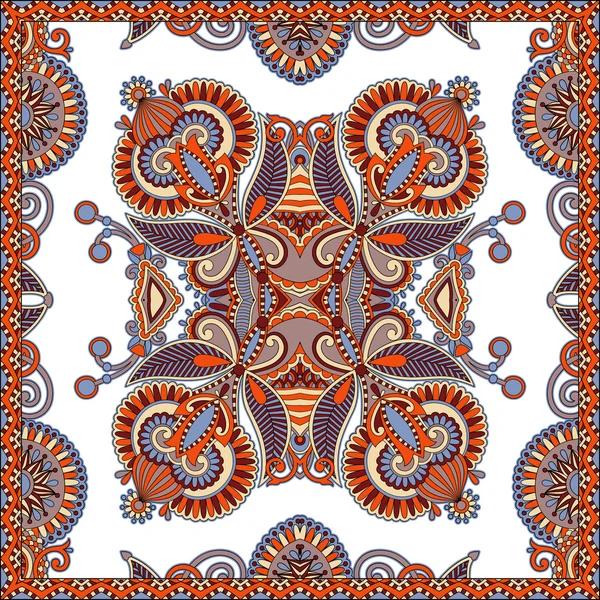 Bandana paisley floral ornamental tradicional. Puedes usar esto. — Vector de stock