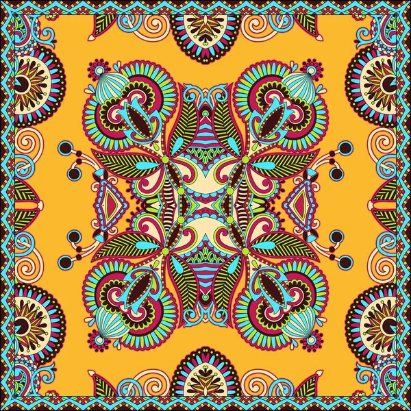 Bandana paisley floral ornamental tradicional. Puedes usar esto. — Vector de stock