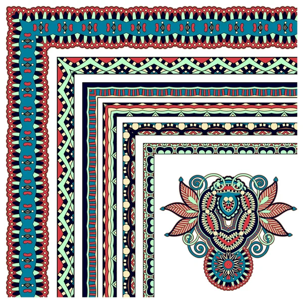 Colección de diseño de marco vintage floral ornamental. Todo compón — Archivo Imágenes Vectoriales