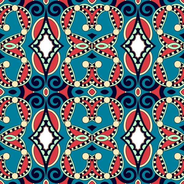 Seamless geometry vintage pattern, ethnic style ornamental backg — Stock Vector