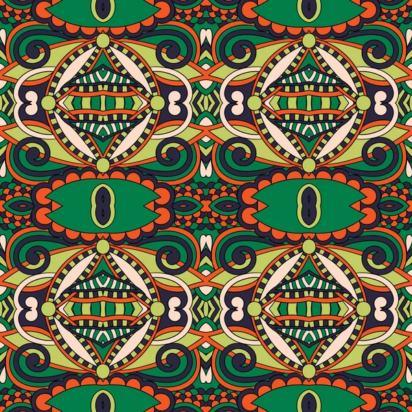 Geometría inconsútil patrón vintage, estilo étnico respaldo ornamental — Vector de stock