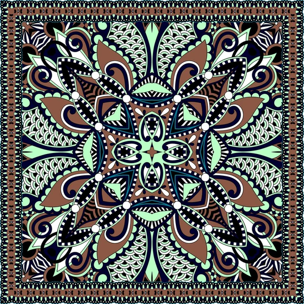 Bandana paisley floral ornamental tradicional. Puedes usar esto. — Vector de stock