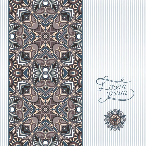 花卉的几何背景，复古的装潢设计模板 — 图库矢量图片