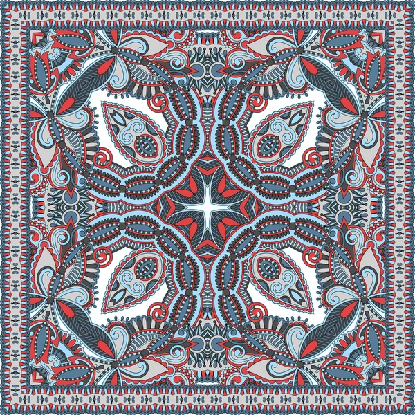 Traditionele versiering floral paisley Bandana — Stockvector