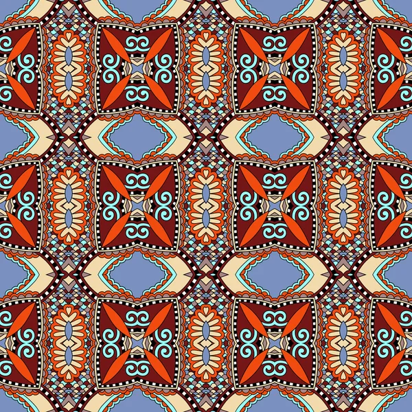 Motif vintage géométrie sans couture, style ethnique ornemental backg — Image vectorielle