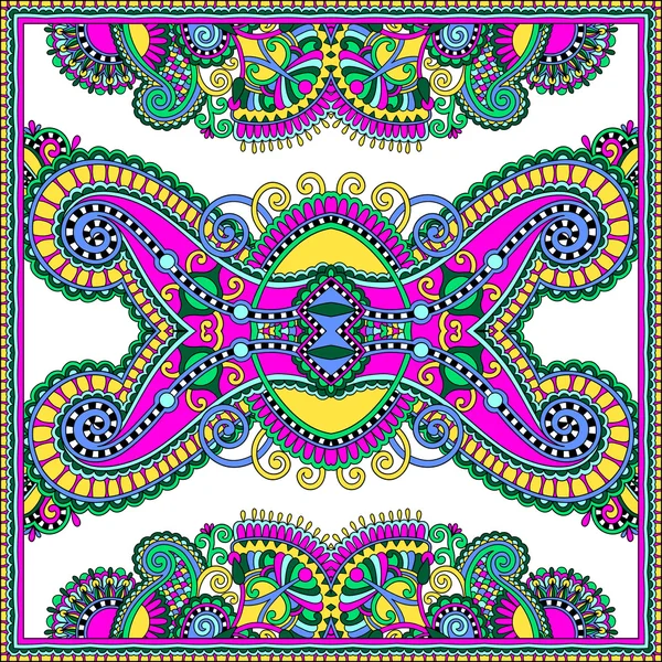 Bandana paisley floral ornamental tradicional. Puedes usar esto. — Vector de stock