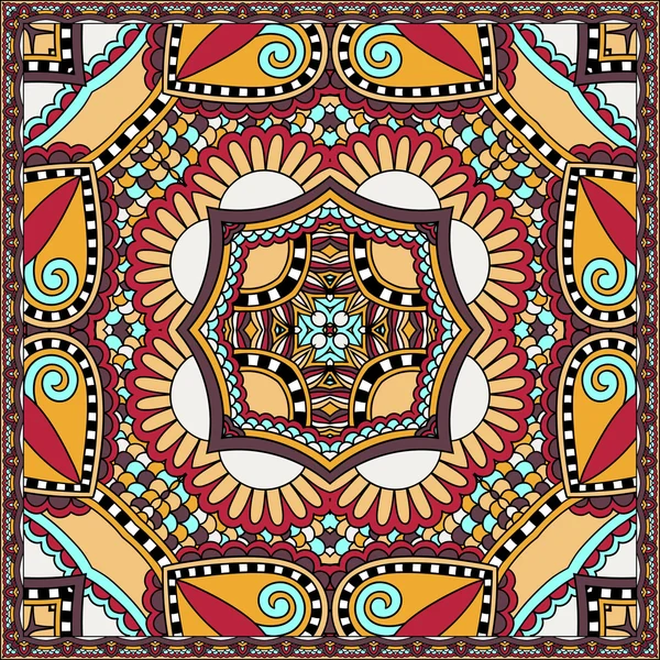 Bandana paisley floral ornamental tradicional. Puedes usar esto. — Vector de stock