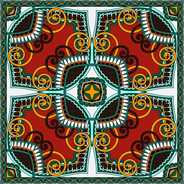 Bandana paisley floral ornamental tradicional. Puedes usar esto. — Vector de stock