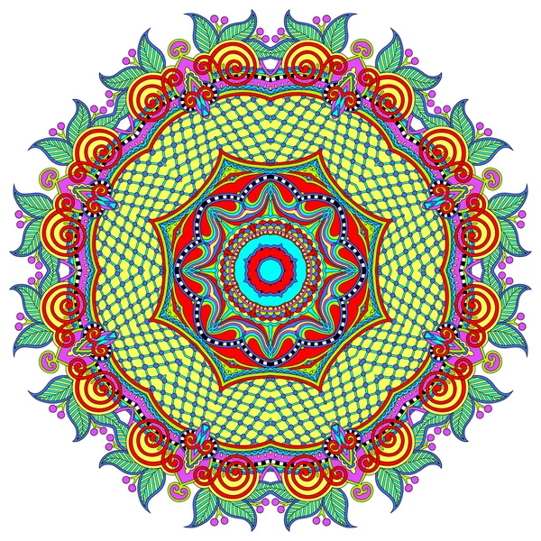 Circulaire decoratieve geometrische patroon voor yoga modevormgeving — Stockvector