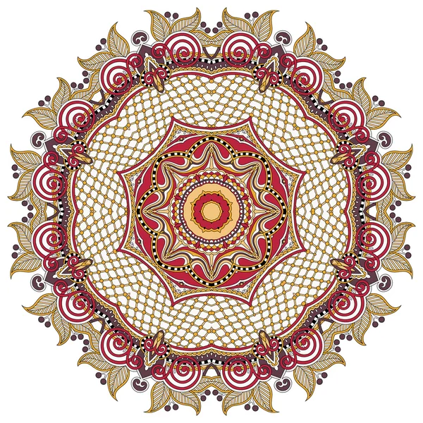 Patrón geométrico decorativo circular para el diseño de moda yoga — Archivo Imágenes Vectoriales