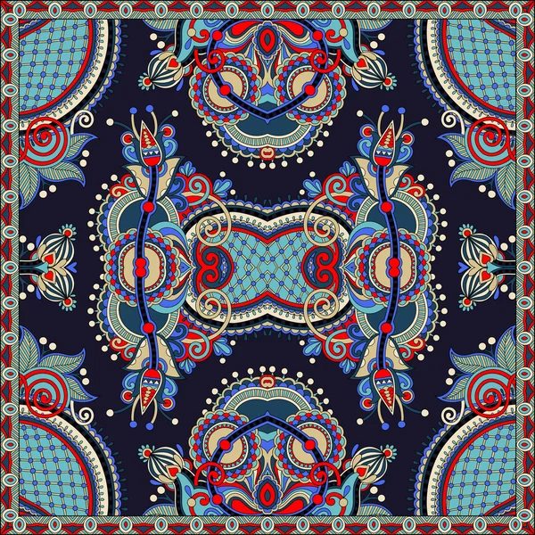 Paisley floral ornemental traditionnel Bandanna — Image vectorielle