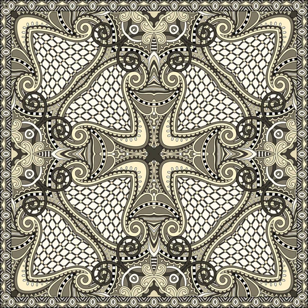 Paisley floral ornemental traditionnel Bandanna — Image vectorielle