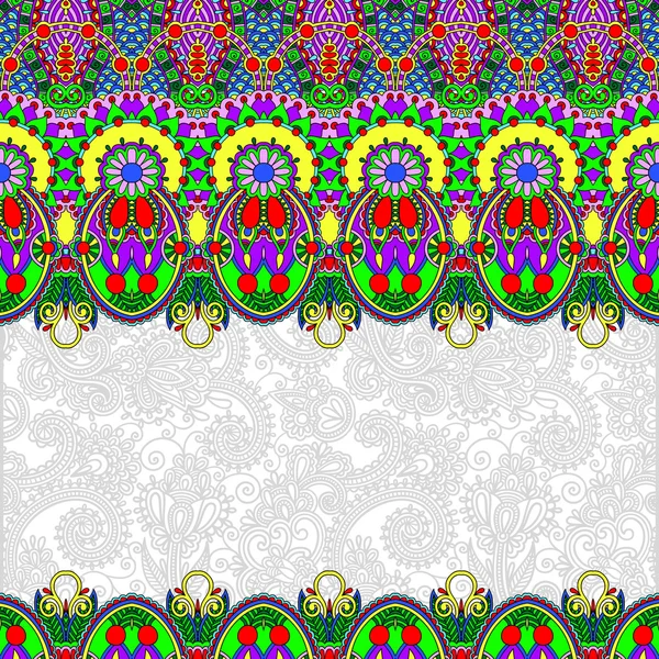 Fondo folclórico floral ornamental para invitación, cover des — Vector de stock