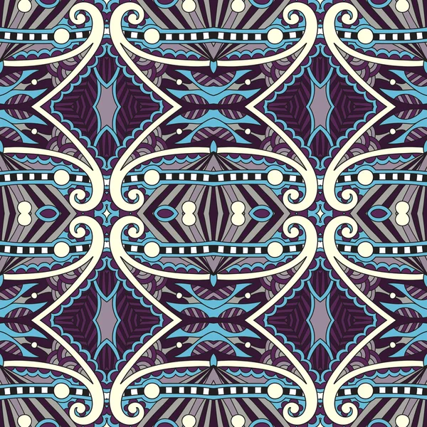 Seamless geometry vintage pattern, ethnic style ornamental backg — Stock Vector
