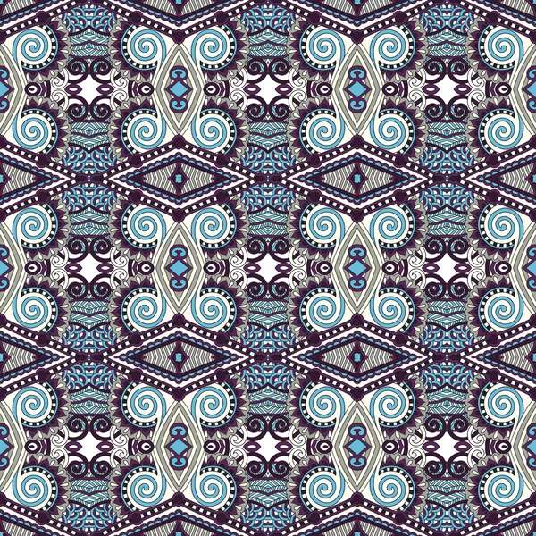 Seamless geometry vintage pattern, ethnic style ornamental backg — Stock Vector