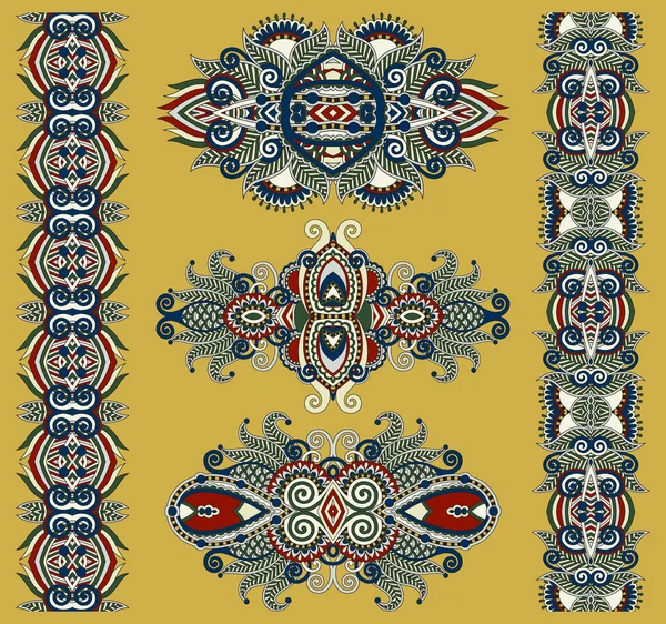 Adorno floral ornamental — Archivo Imágenes Vectoriales