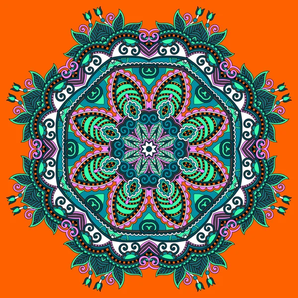 アラベスクの美しいヴィンテージ円形パターン — ストックベクタ