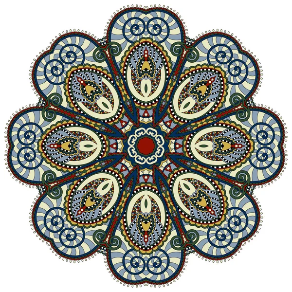 Mandala, círculo decorativo símbolo índio espiritual de fluxo de lótus —  Vetores de Stock