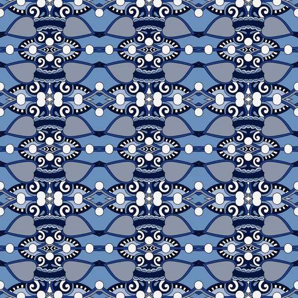 Geometría inconsútil patrón vintage, estilo étnico respaldo ornamental — Archivo Imágenes Vectoriales