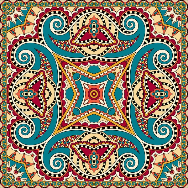 Paisley floral ornemental traditionnel Bandanna — Image vectorielle