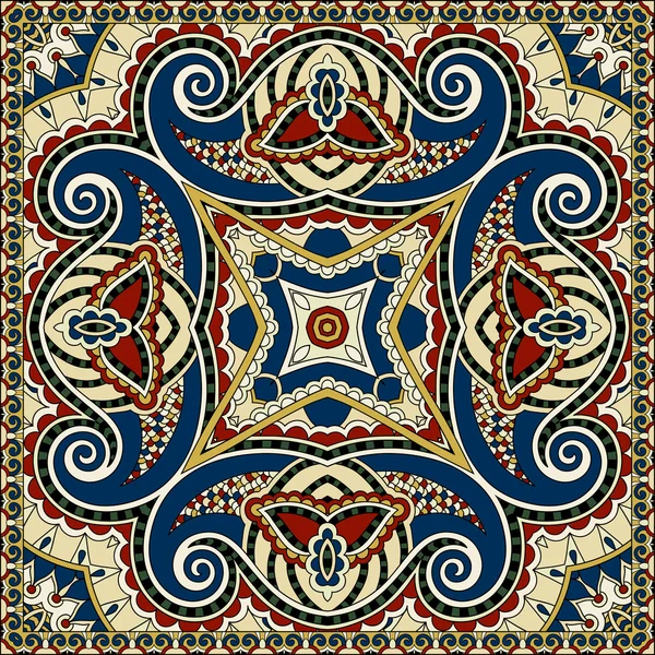 Floral tradicional ornamental Paisley Bandanna — Archivo Imágenes Vectoriales