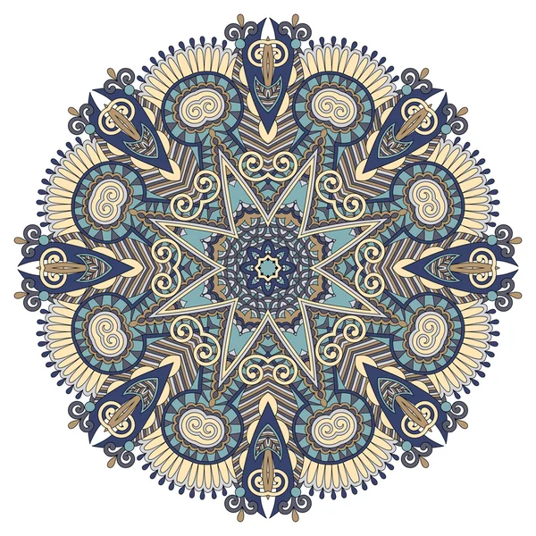 Mandala, cirkel decoratieve spirituele Indiase symbool van lotus stroom — Stockvector