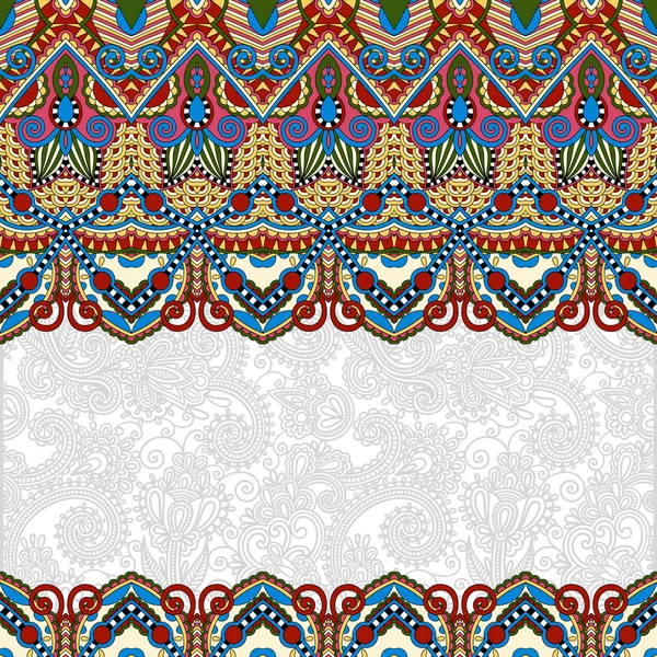 Ornamentale florale folkloristische Hintergrund für Einladung, cover des — Stockvektor