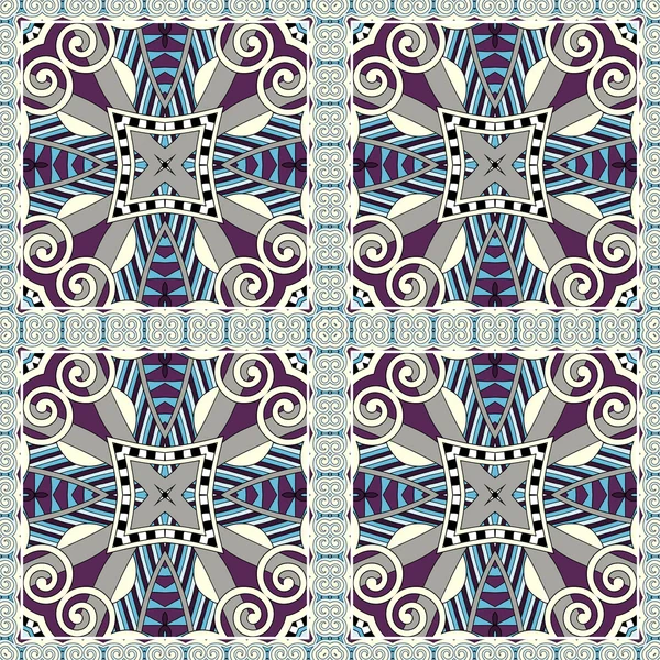 Geometría inconsútil patrón vintage, estilo étnico respaldo ornamental — Archivo Imágenes Vectoriales