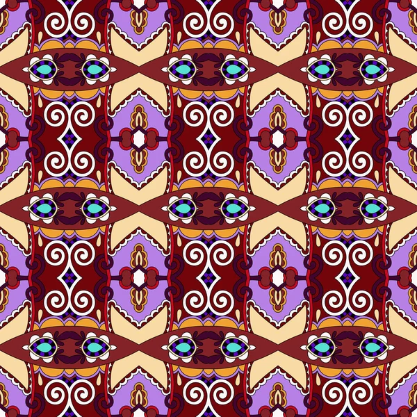 Бесшовная геометрия фиолетовый цвет винтажный узор — стоковый вектор