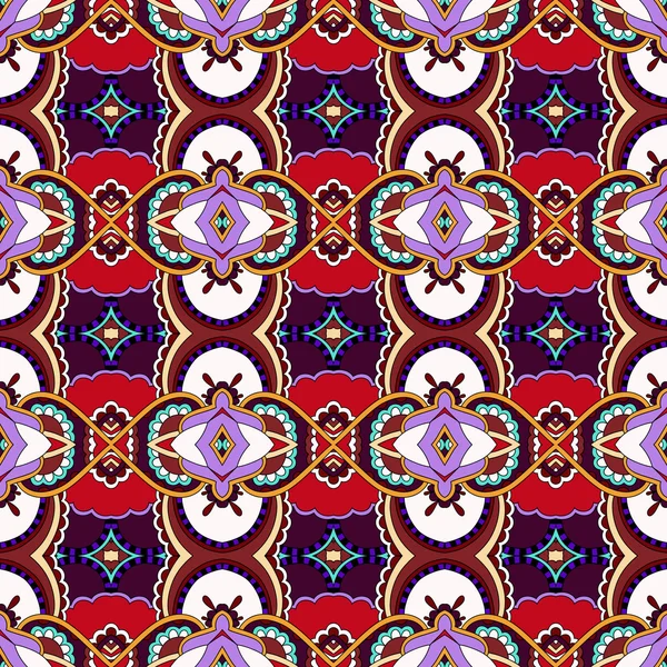 Naadloze geometrie violette kleur vintage patroon — Stockvector
