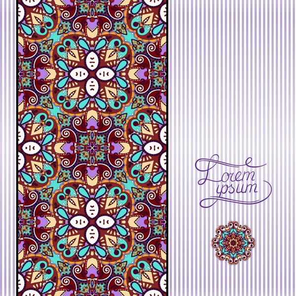 Fond violet géométrique floral — Image vectorielle