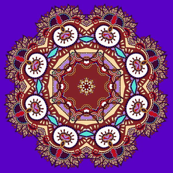 Prachtige vintage violette kleur circulaire patroon — Stockvector