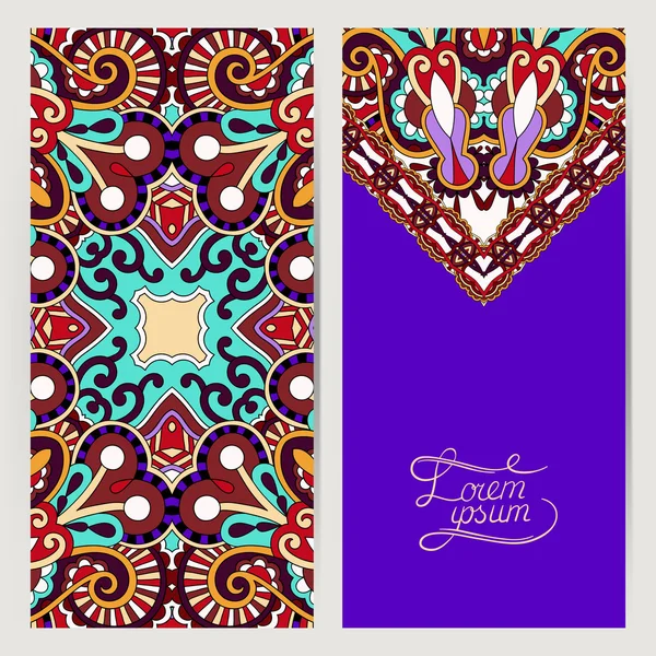 Etiqueta decorativa tarjeta de color violeta para diseño vintage — Vector de stock