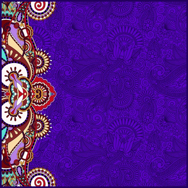 Vintage floral violette achtergrond voor uw ontwerp — Stockvector
