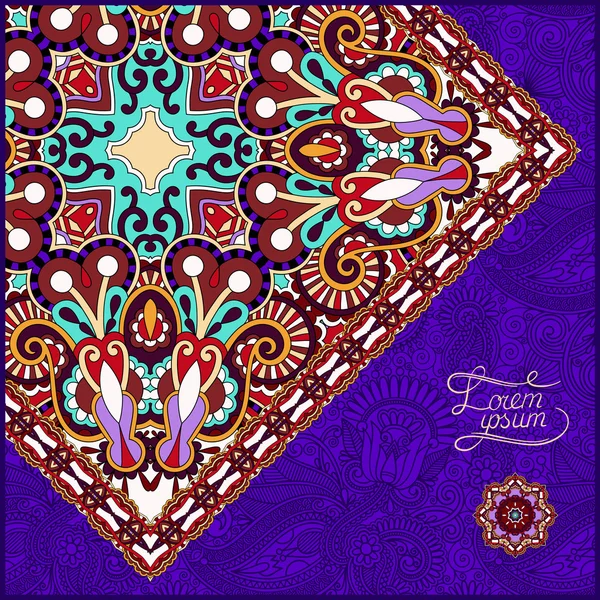 Необычный фиолетовый цвет цветочный декоративный шаблон с местом для — стоковый вектор