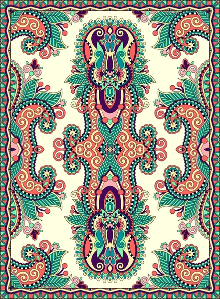 Tapis floral ukrainien à imprimer sur toile — Image vectorielle