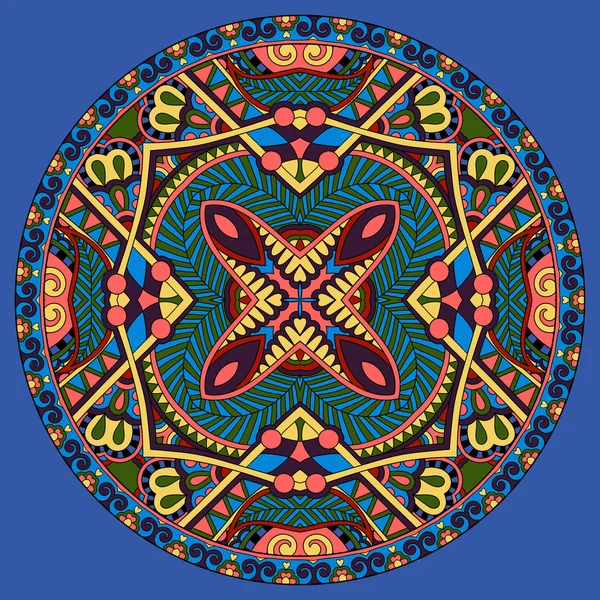 Декоративний дизайн кругової тарілки шаблон — стоковий вектор
