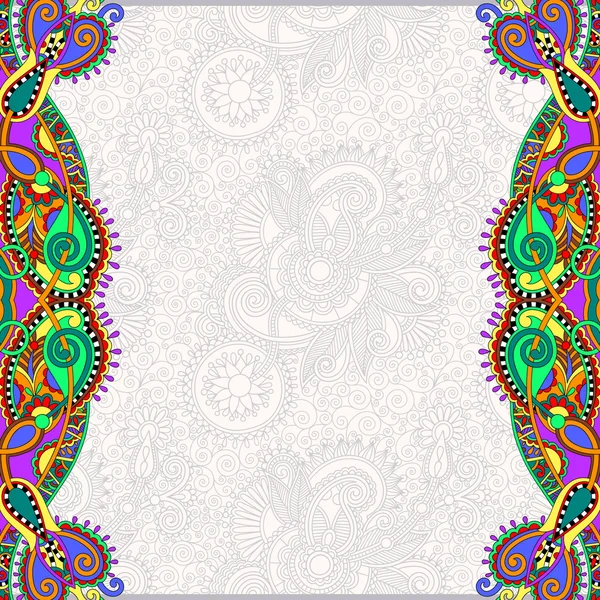 Șablon ornamental floral neobișnuit — Vector de stoc