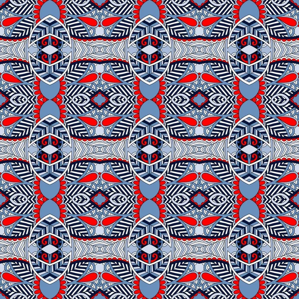 ジオメトリ ビンテージ パターン、エスニック スタイルの装飾的な背景 — ストックベクタ