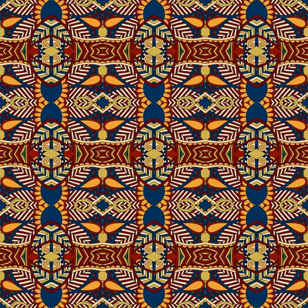 Seamless geometry vintage pattern, ethnic style — Stock Vector