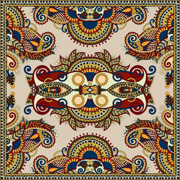 Floral tradicional ornamental Paisley Bandanna — Archivo Imágenes Vectoriales