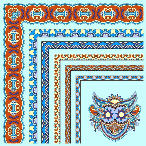 Diseño de marco vintage floral. Conjunto de vectores — Vector de stock