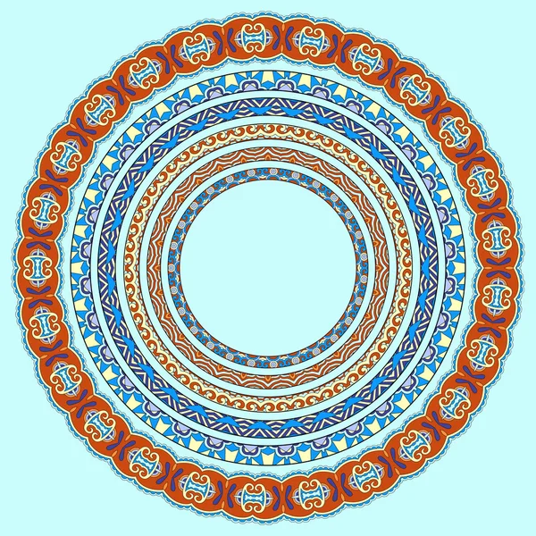 Набор круглых геометрических рам — стоковый вектор