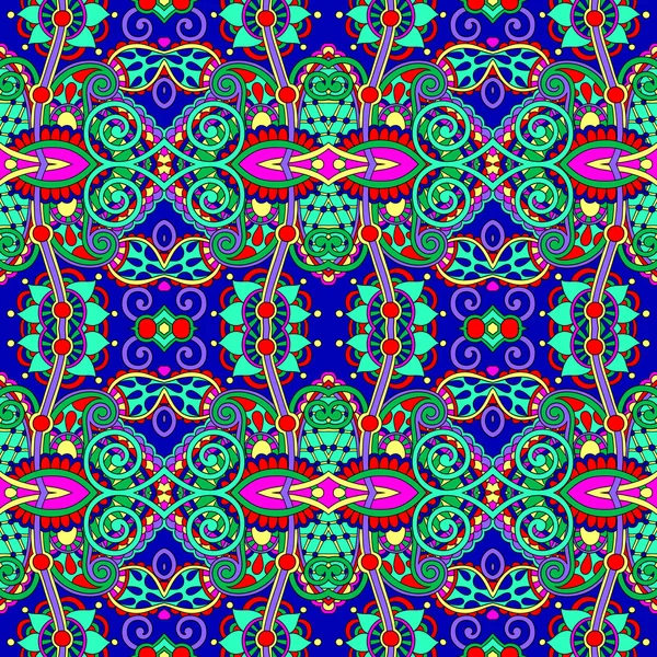 Motif géométrique floral sans couture authentique, ukrainien ethnique ca — Image vectorielle