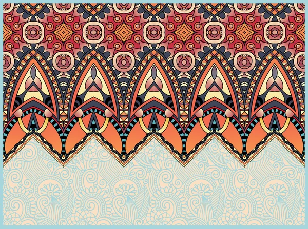 Patrón de paisley decorativo auténtico horizontal étnico para su — Archivo Imágenes Vectoriales