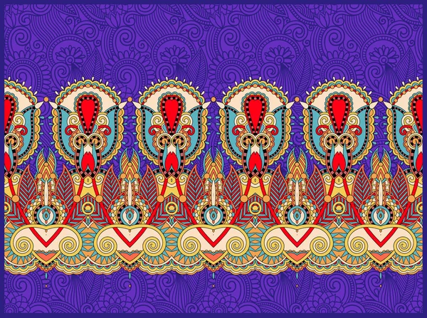 Ethnische horizontale authentische dekorative Paisley-Muster für Ihre — Stockvektor