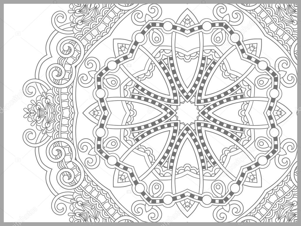 Pagina del libro unico da colorare per adulti disegno paisley fiore gioia per i bambini pi¹ grandi e adulti coloristi che amano l arte di linea e